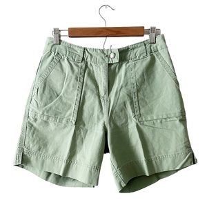 Woolrich 100% Cotton Sage Green Women’s Utility Shorts in size 4